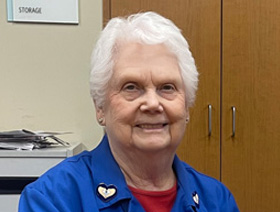 photo of an adult volunteer