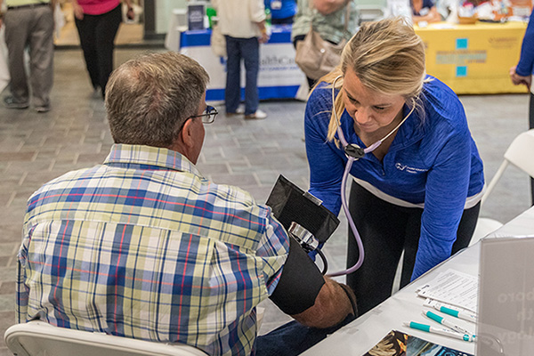participants at a health fair