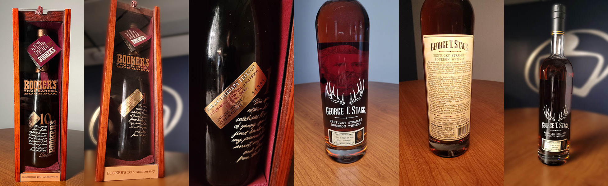 bourbon bottles