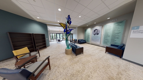 Cancer center lobby