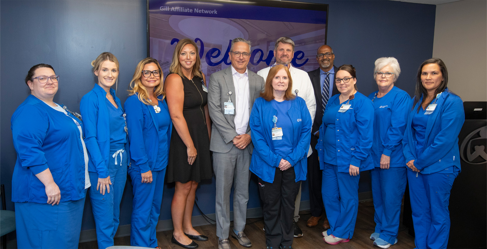 group photo with clinicians