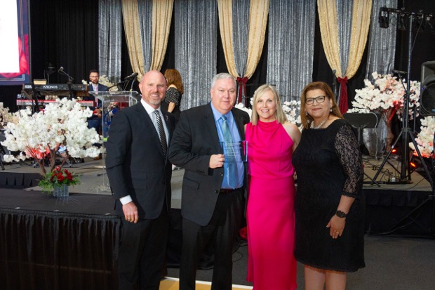group of people in a ballroom