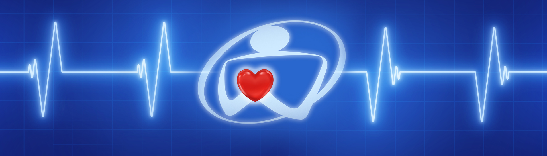 Owensboro Health logo holding heart