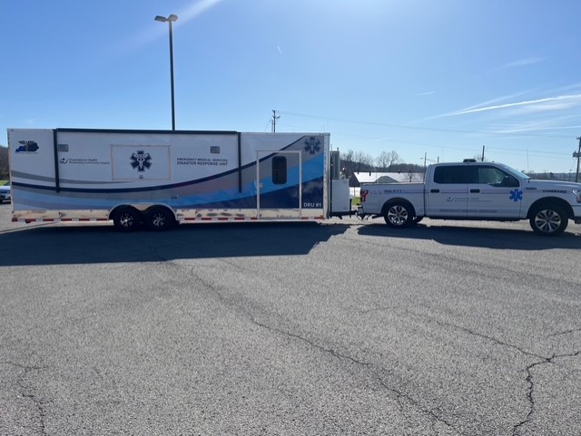 OHMCH response mobile unit attached to truck