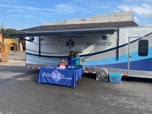 team members in front of OHMCH response mobile unit