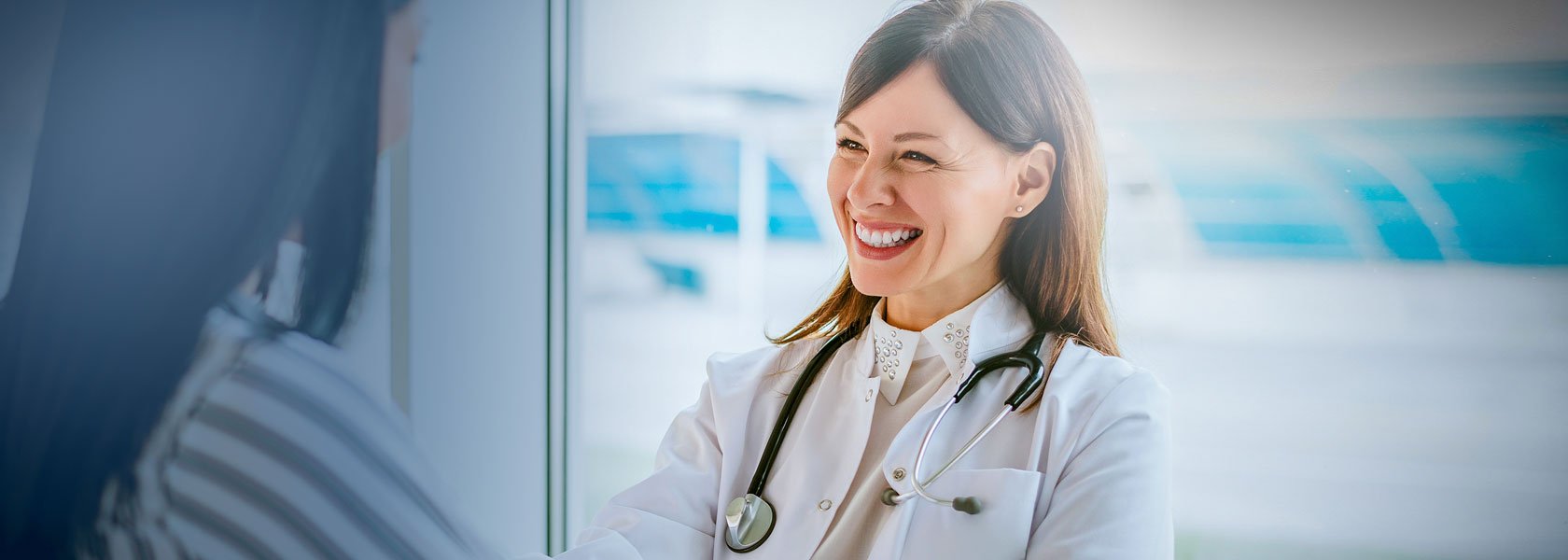 female doctor and patient