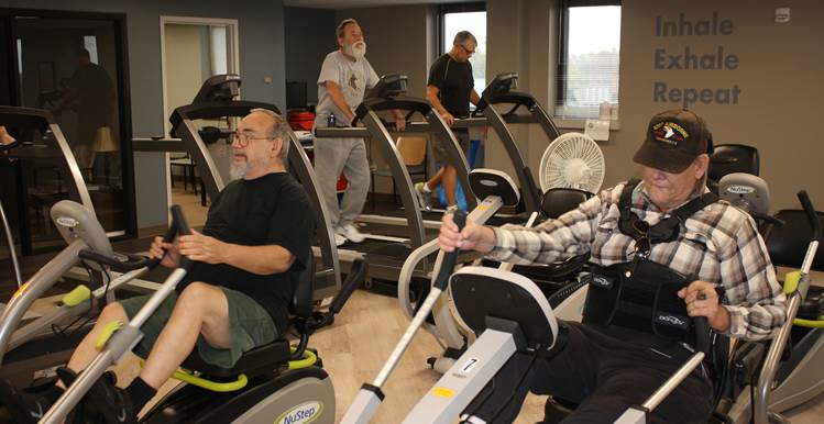 rehabilitation group exercising