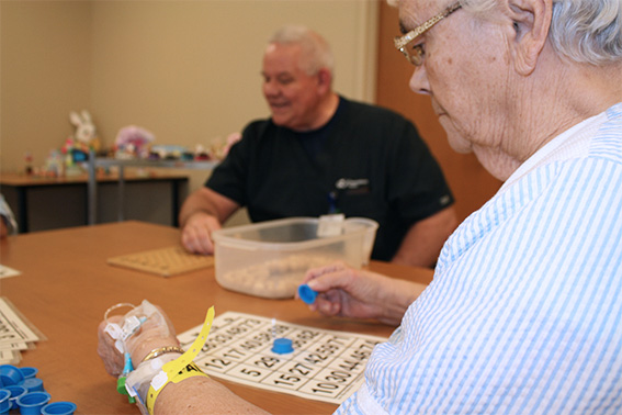 people playing bingo