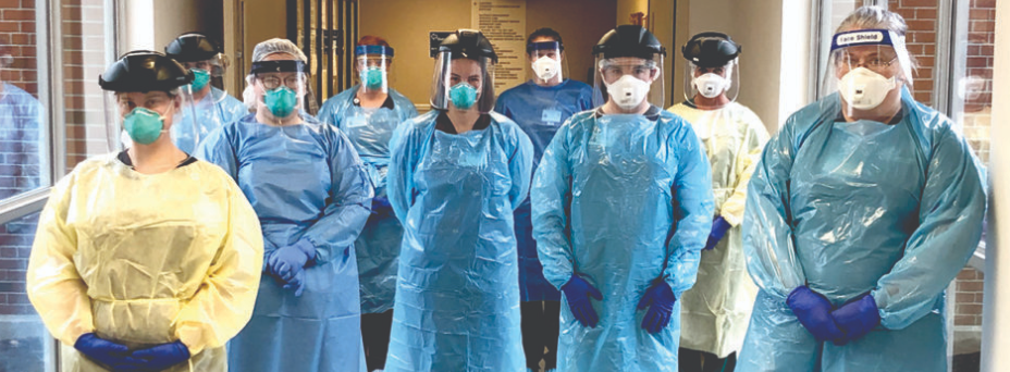 OHMCH team with PPE