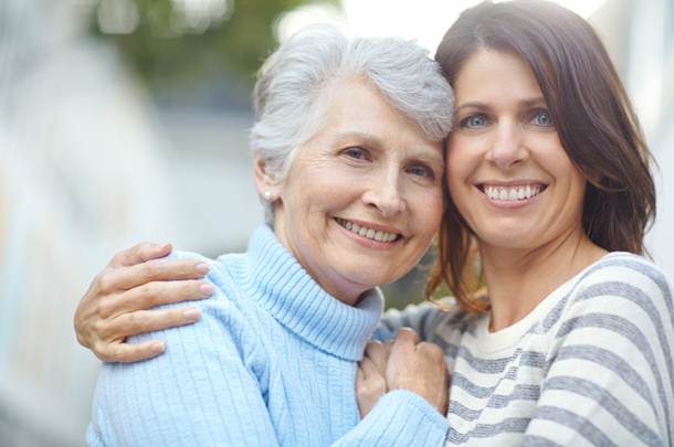 Woman and her mother