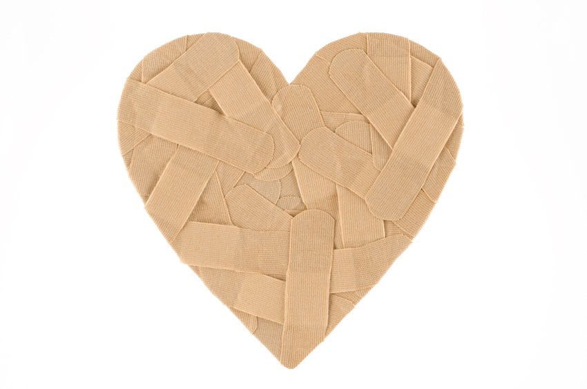 Heart made of bandages