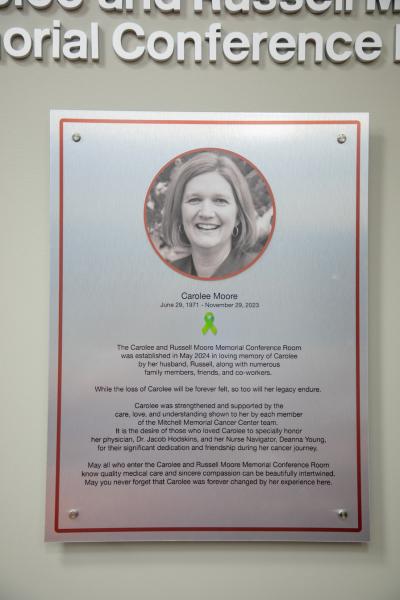 photo of the plaque