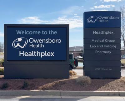 Owensboro Health Healthplex entrance sign