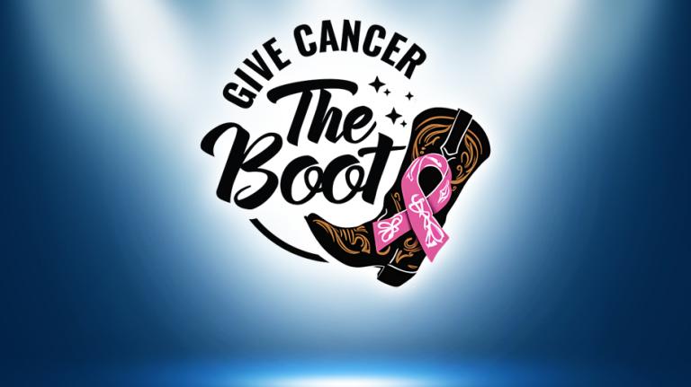 give cancer the boot + boot with pink ribbon give cancer the boot + boot with pink ribbon