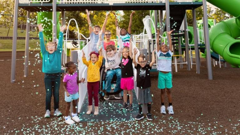 children on a playground children on a playground