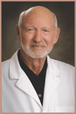 white haired doctor