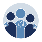 patients and physician icon