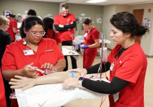 nursing students in learning environment