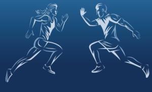 illustration of 2 athletes